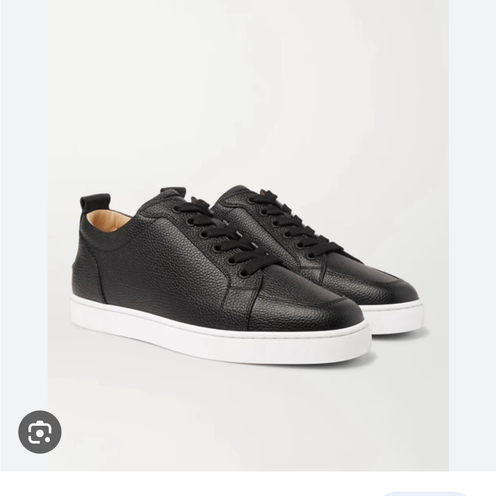 Men’s Christian LOUBOUTIN Rantulow full grain leather sneakers.Like new.NO BOX.